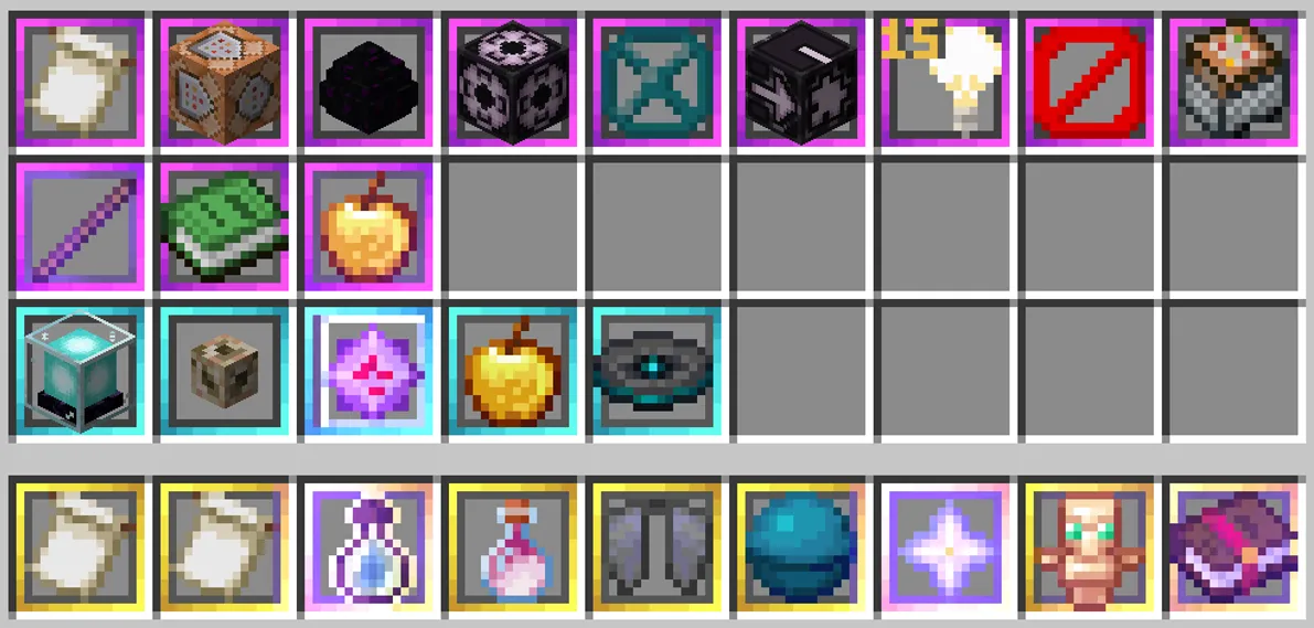 Item Rarity Borders — скриншот 2 (Текстуры, Minecraft)