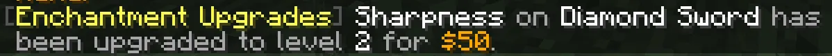 Enchantment Upgrades — скриншот 3 (Плагины, Minecraft)