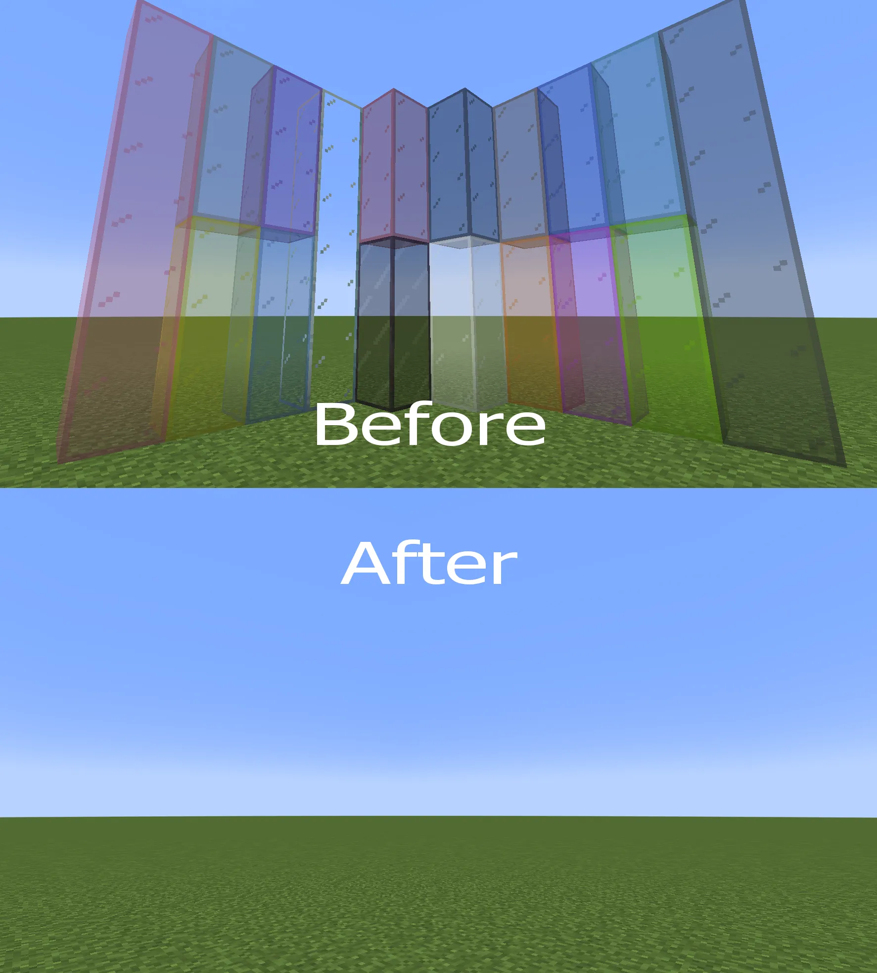 Bird Vision - Invisible Glass — скриншот 1 (Текстуры, Minecraft)