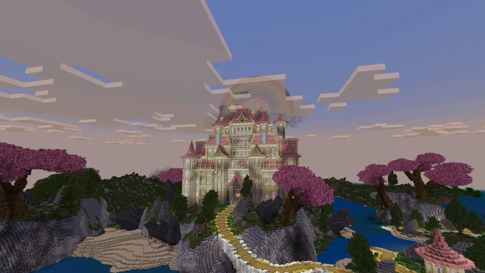 Pink Castle - Survival Spawn, Карты, Minecraft