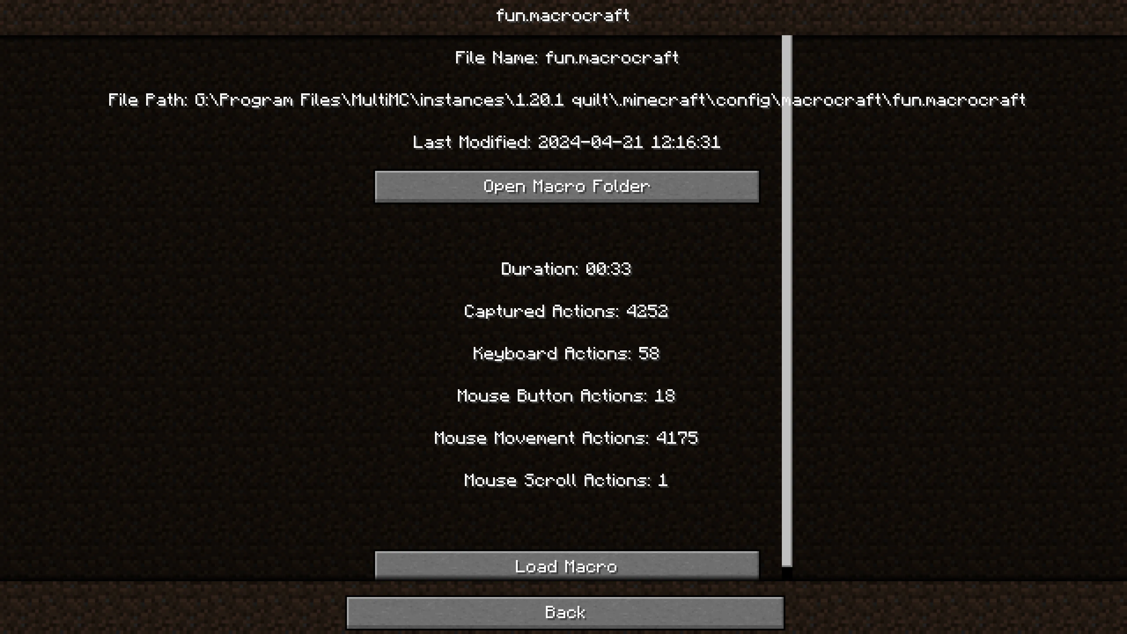 MacroCraft, Моды, Minecraft