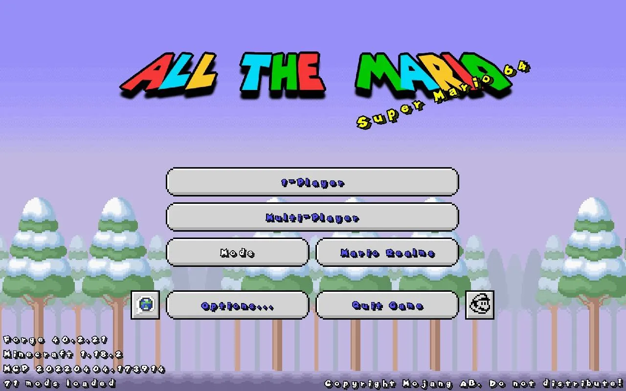 All The Mario, Модпаки, Minecraft