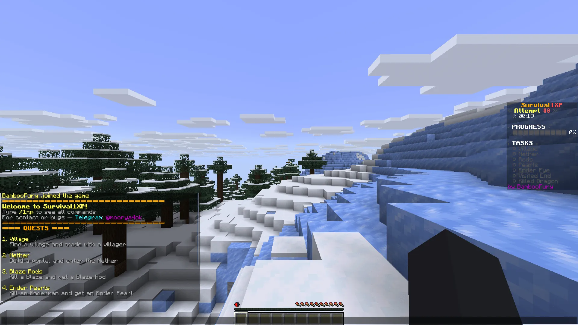 Survival1XP — скриншот 1 (Плагины, Minecraft)