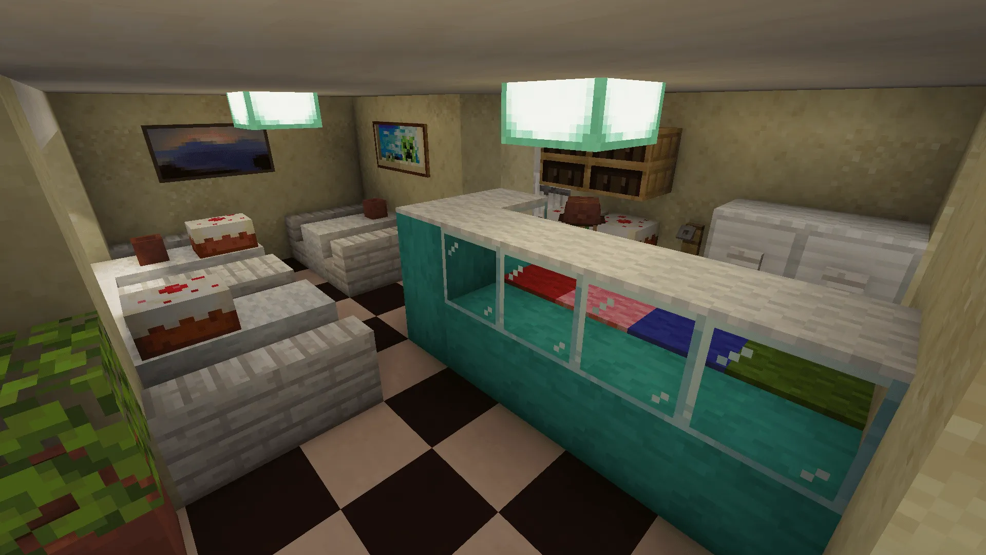 Cozy Ice Cream Shop, Карты, Minecraft