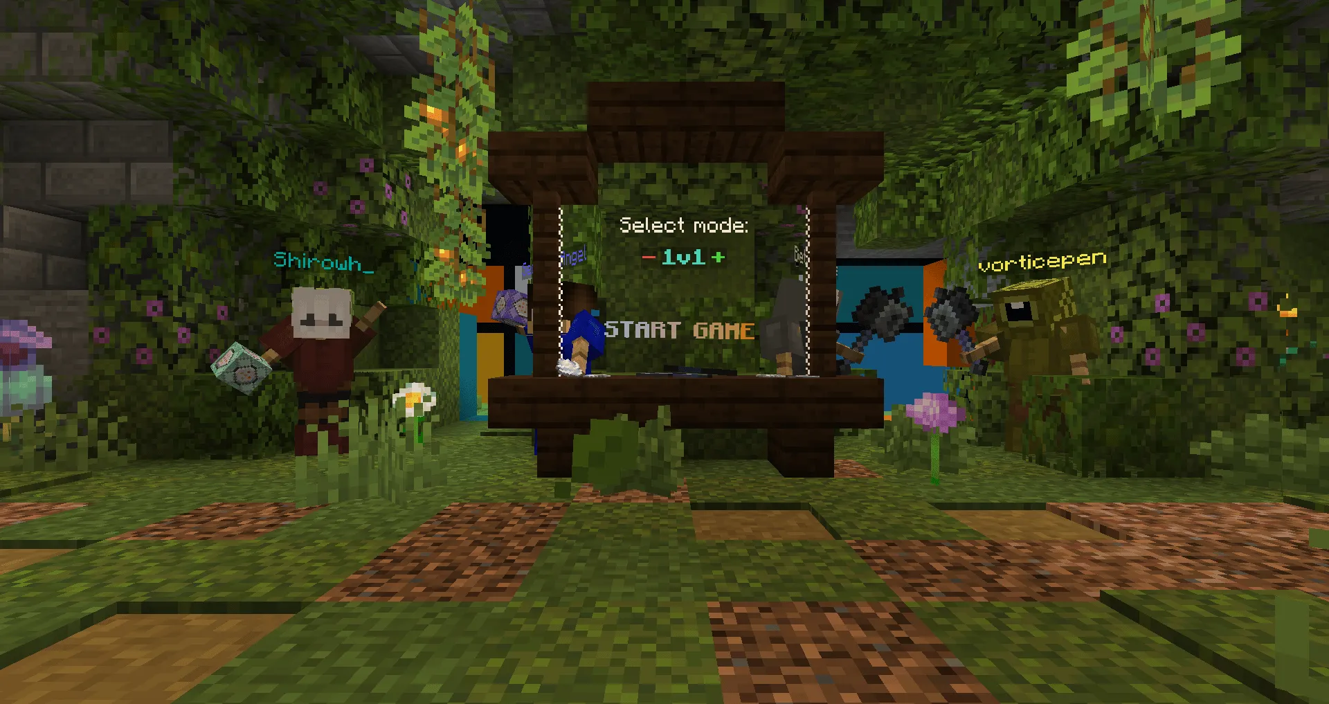 Mace Blasters, Карты, Minecraft