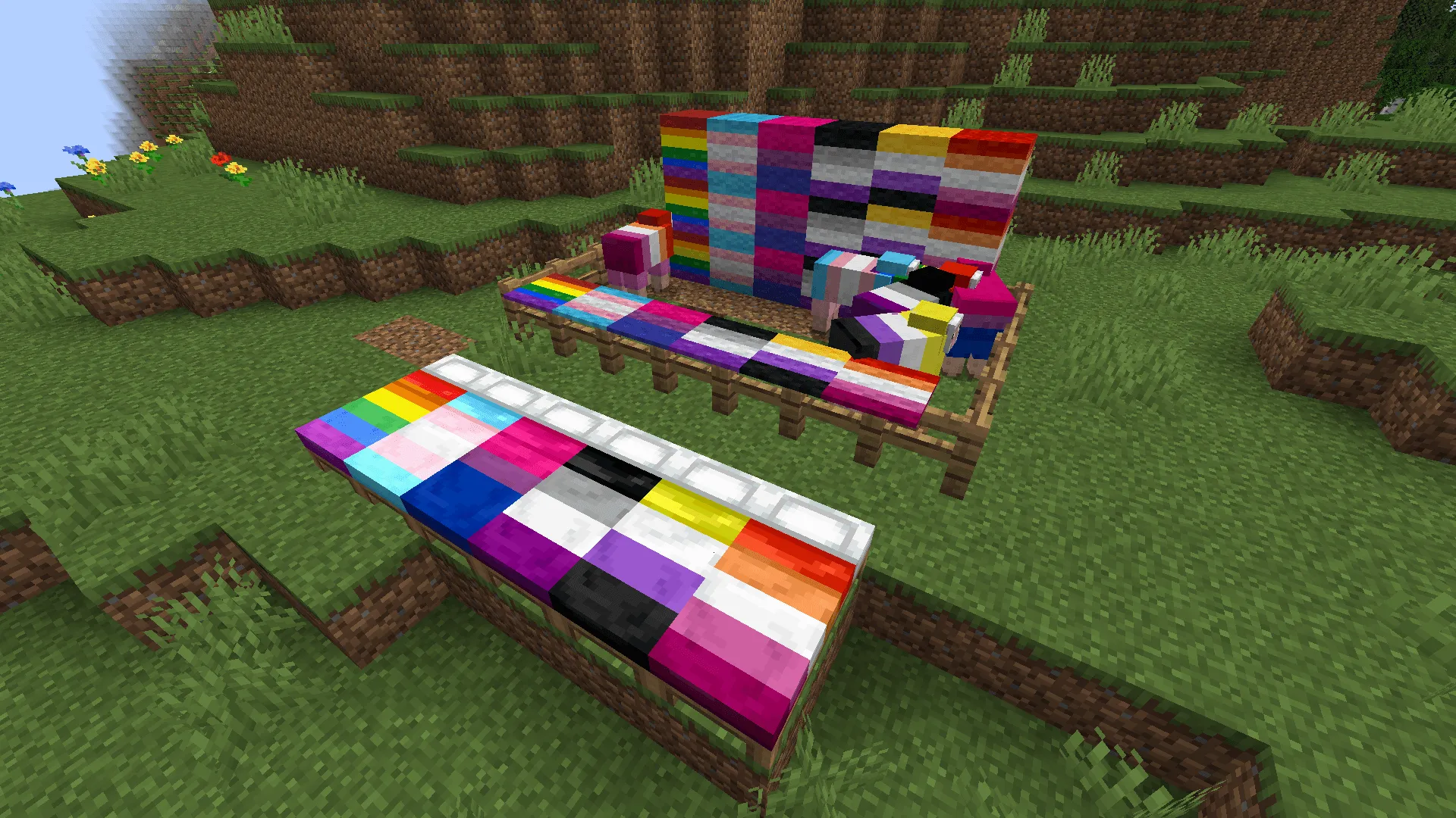 Rainbow Sheep, Моды, Minecraft