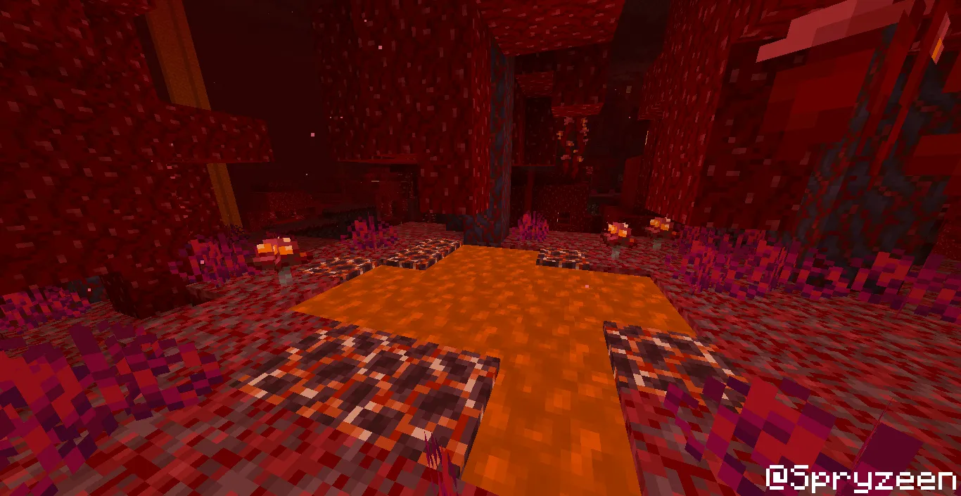 Spryzeen's Colorful lava "magma" ADDON — скриншот 4 (Текстуры, Minecraft)