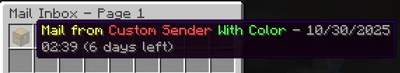 Simple Mail — скриншот 2 (Моды, Minecraft)