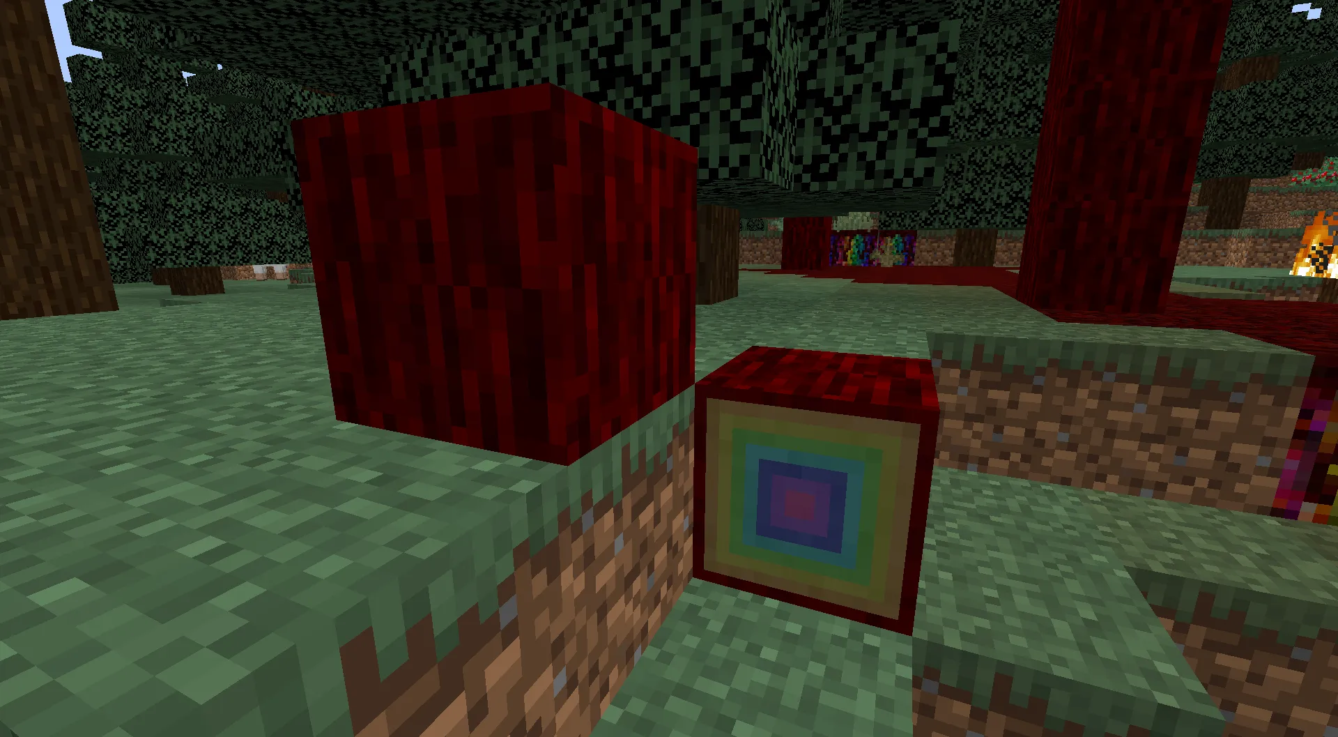 Rainbow Forest and Bleeding Forest Biomes, Моды, Minecraft