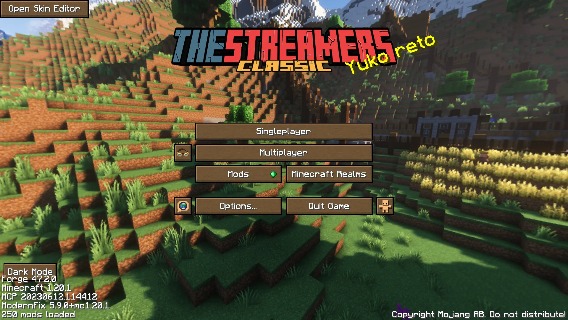 The Streamers Classic Texture, Текстуры, Minecraft