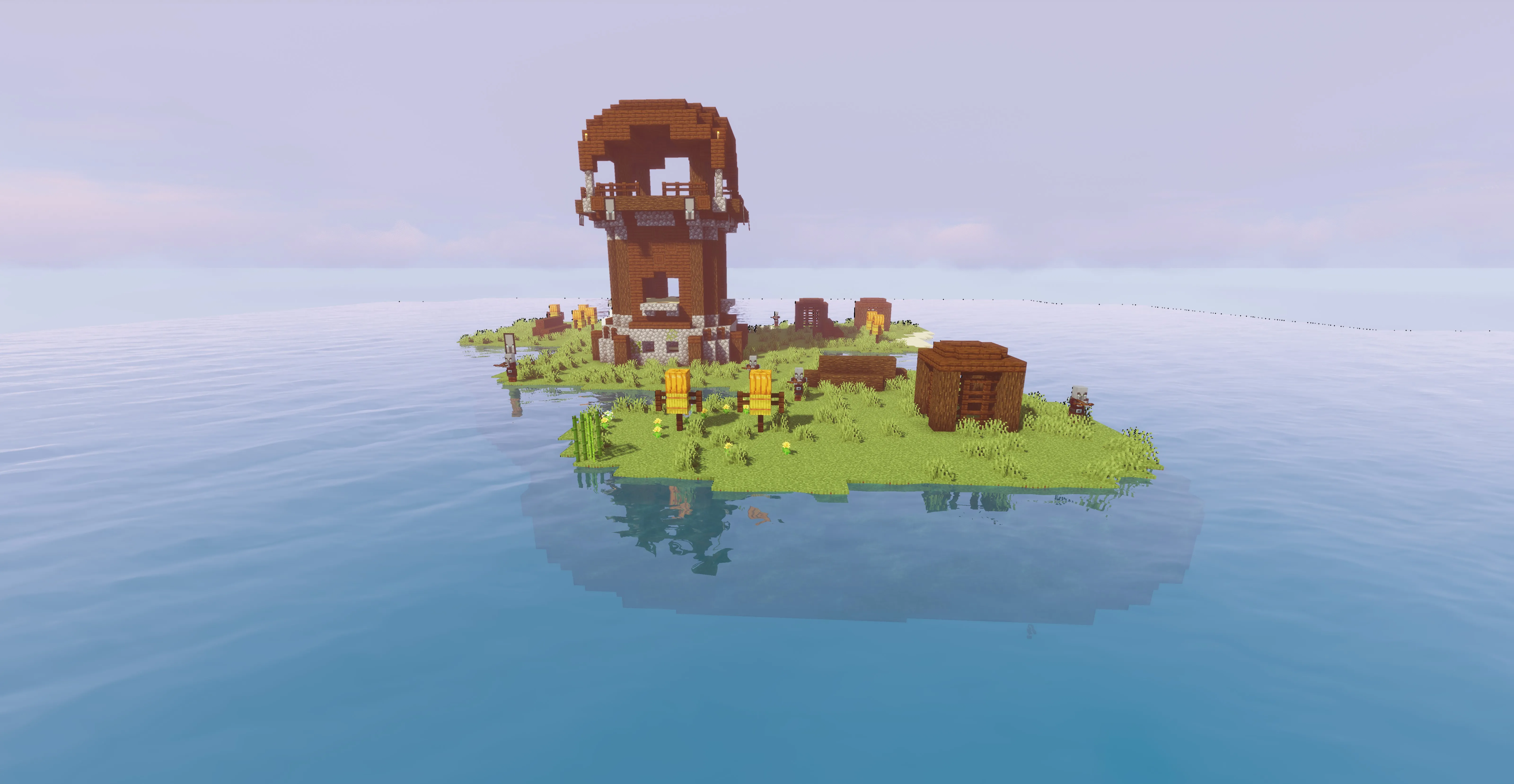 [World Generator] Ocean Only World / Water World — скриншот 9 (Кастомизации, Minecraft)