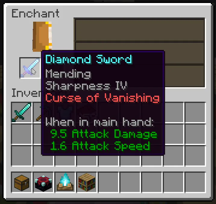 Cursed Enchanting — скриншот 1 (Моды, Minecraft)