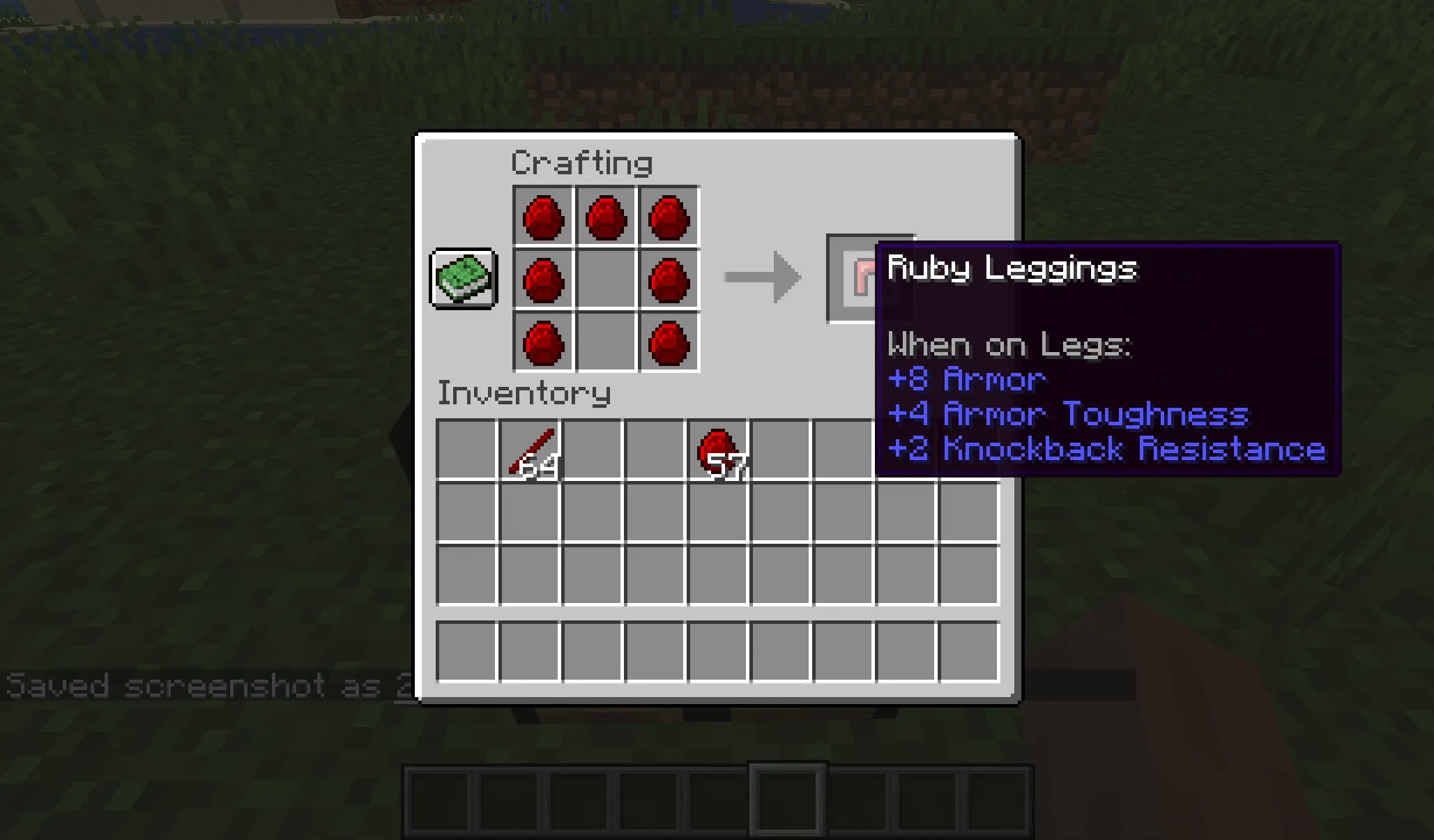 Ruby Tools and Armour, Моды, Minecraft