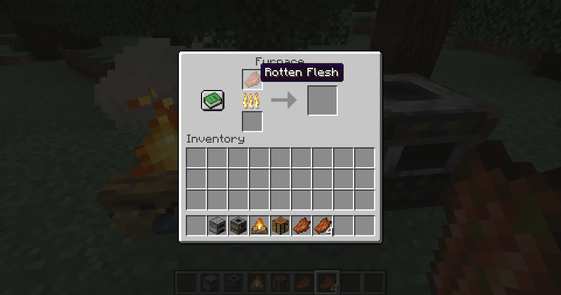Cookable Rotten Flesh — скриншот 4 (Моды, Minecraft)