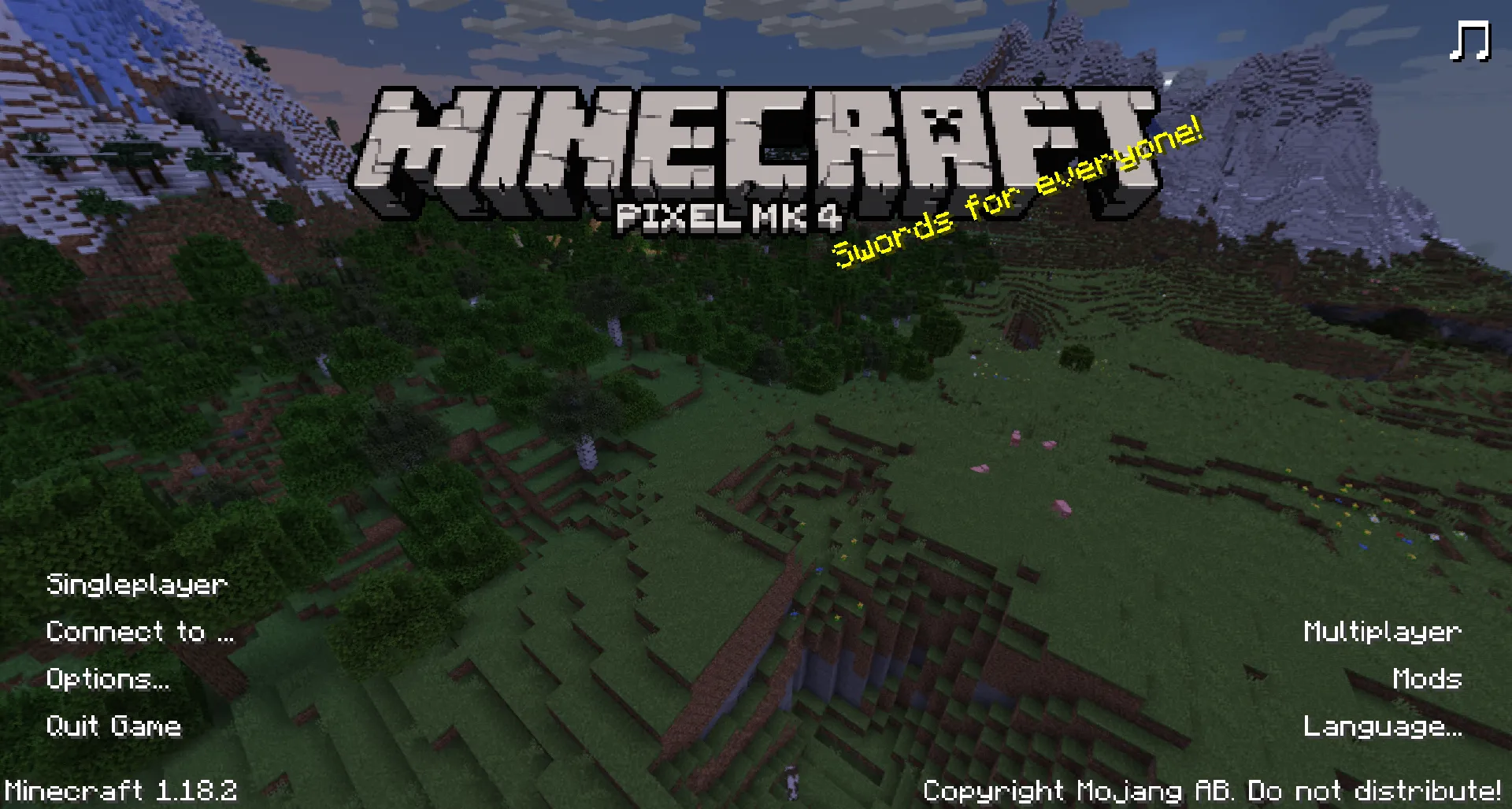 Pixel MK Menu, Моды, Minecraft