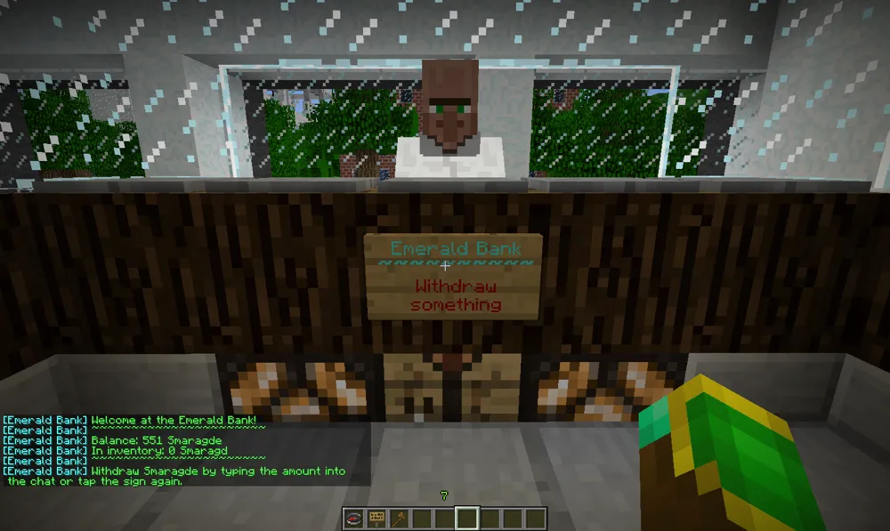 Emerald Bank — скриншот 3 (Плагины, Minecraft)