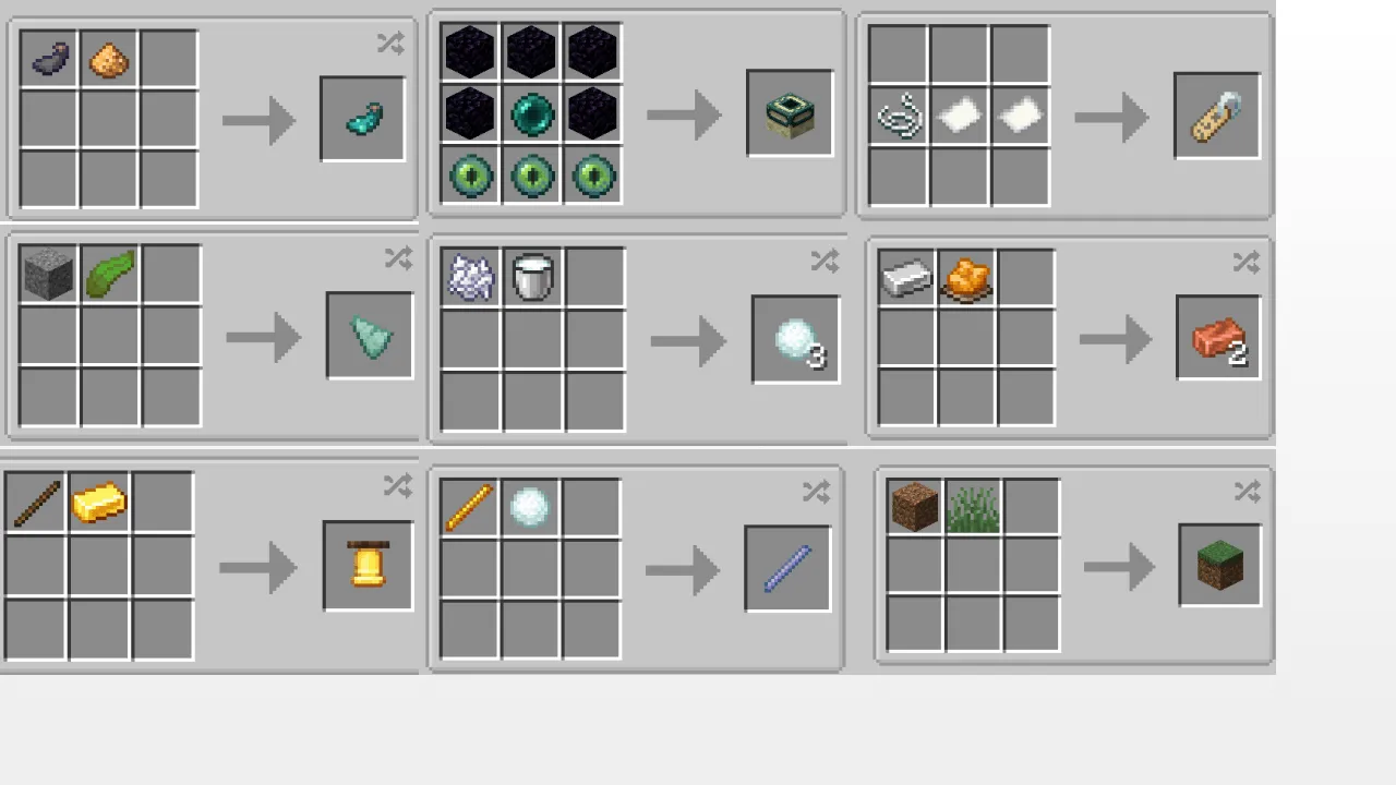 Better Recipes & Trades for Superflat, Моды, Minecraft