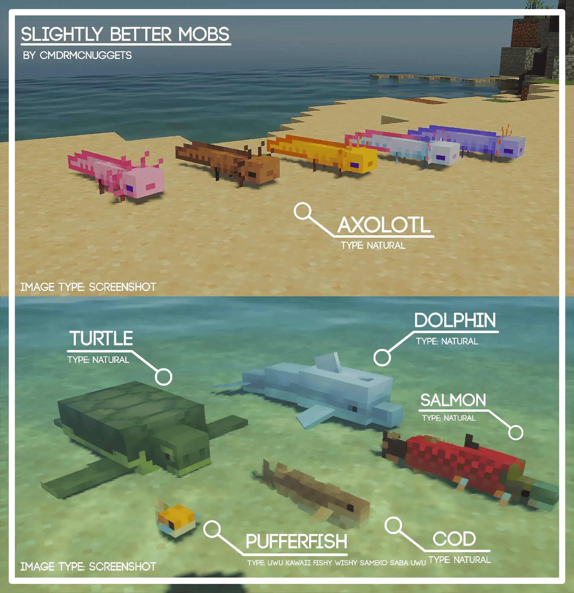 Slightly Better Mobs, Текстуры, Minecraft