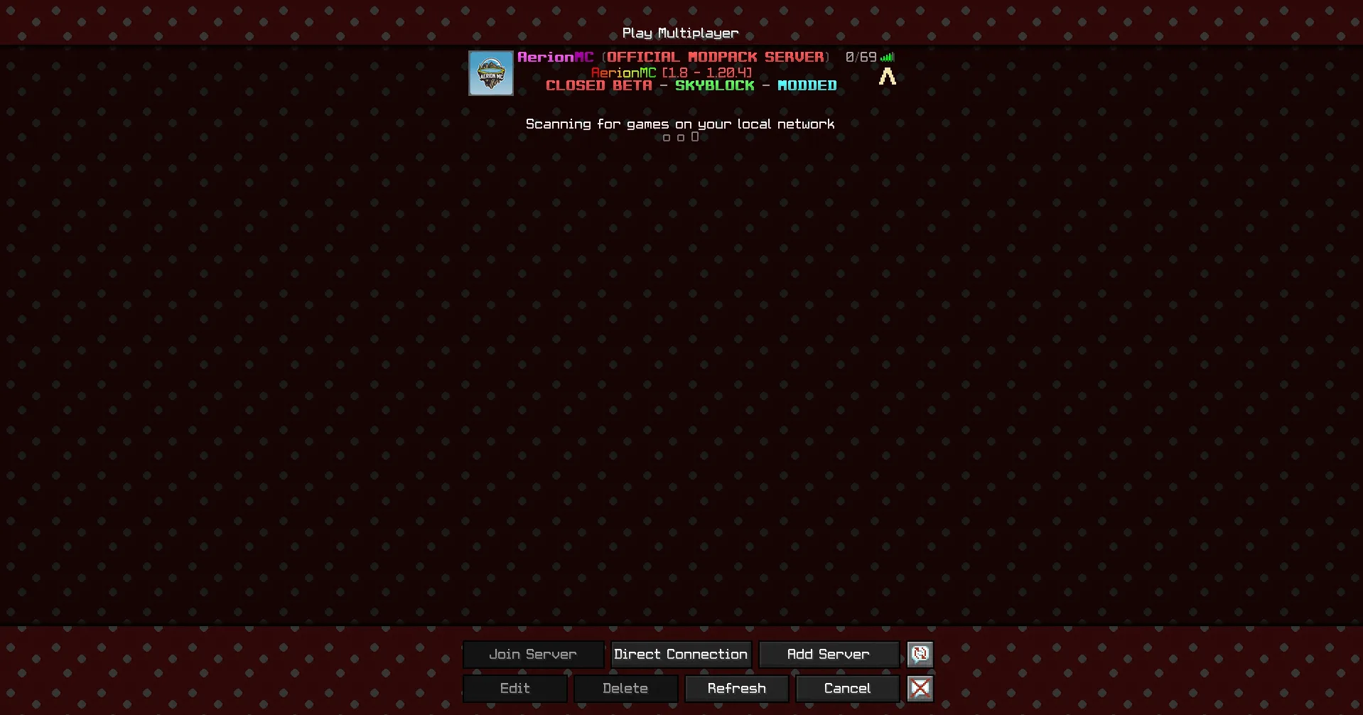 AerionSMP, Текстуры, Minecraft