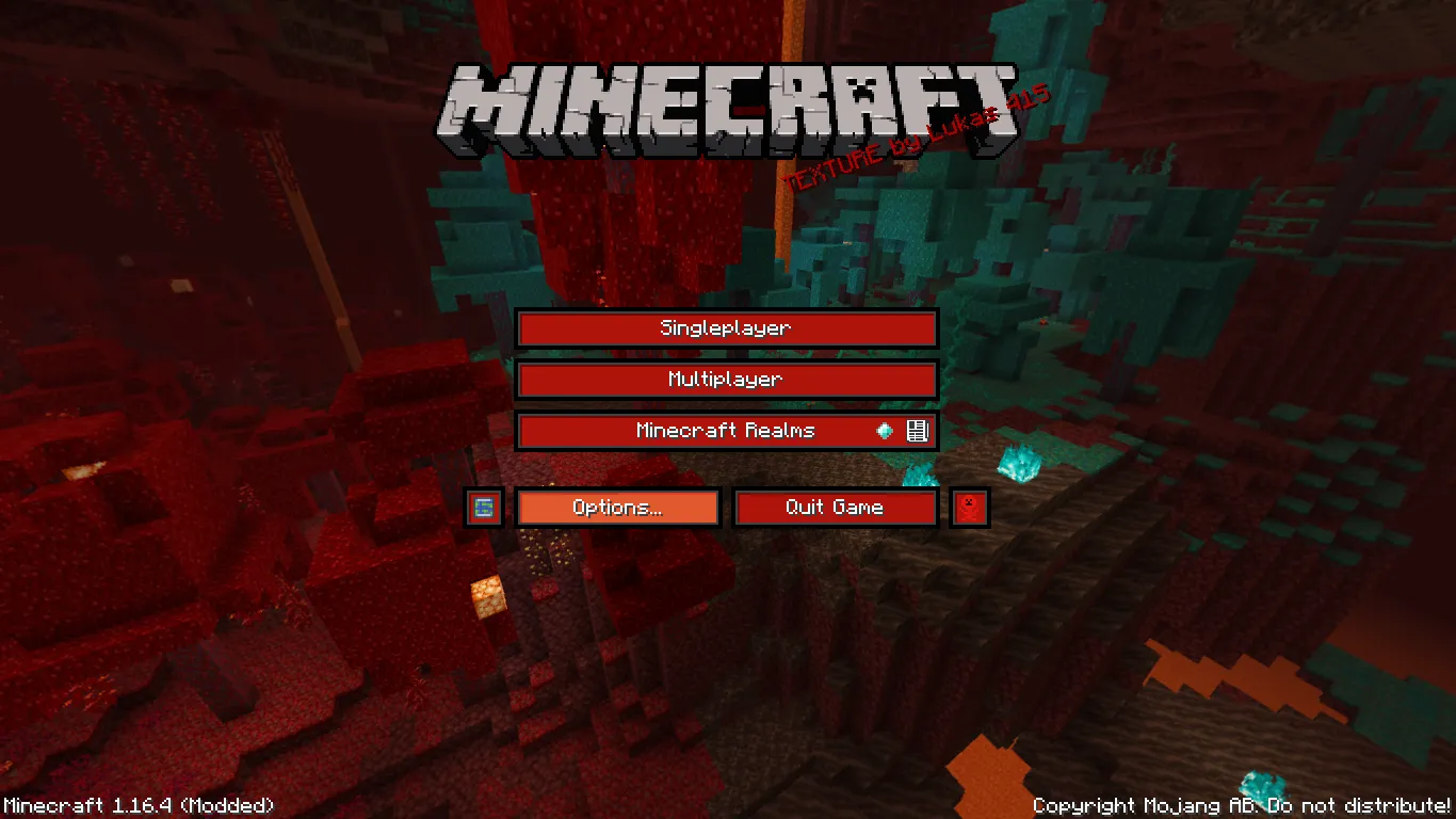 Red Theme, Текстуры, Minecraft