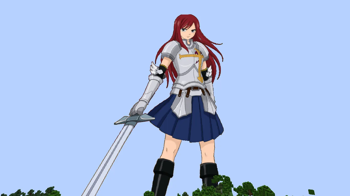 Erza Scarlet sky, Текстуры, Minecraft