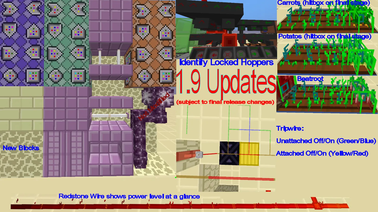 Redstone Utility 1.8, 1.9(snapshots), Текстуры, Minecraft