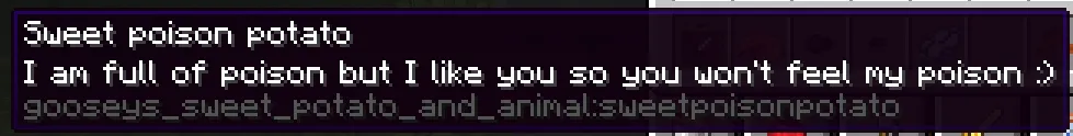 Gooseys sweet potatoes, Моды, Minecraft