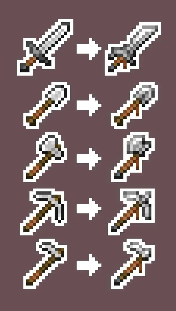StarOcean's Better Kobold Tools, Текстуры, Minecraft