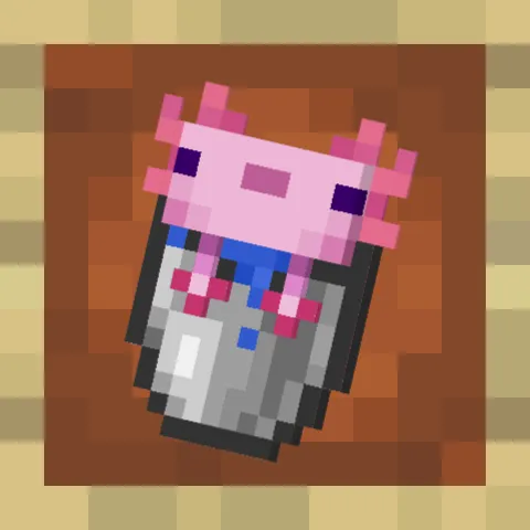 Shield of Axolotl Bucket — скриншот 3 (Текстуры, Minecraft)