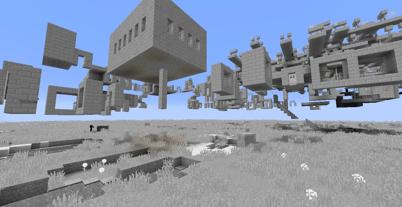 Black and white default Minecraft textures, Текстуры, Minecraft