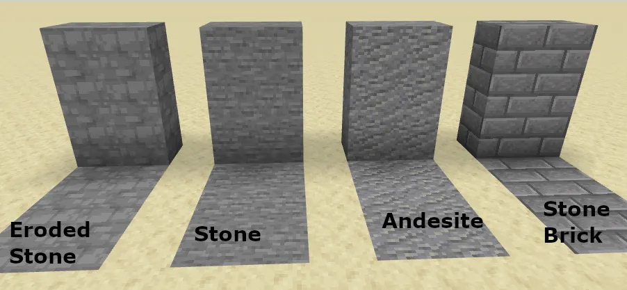 Eroded Stone, Моды, Minecraft