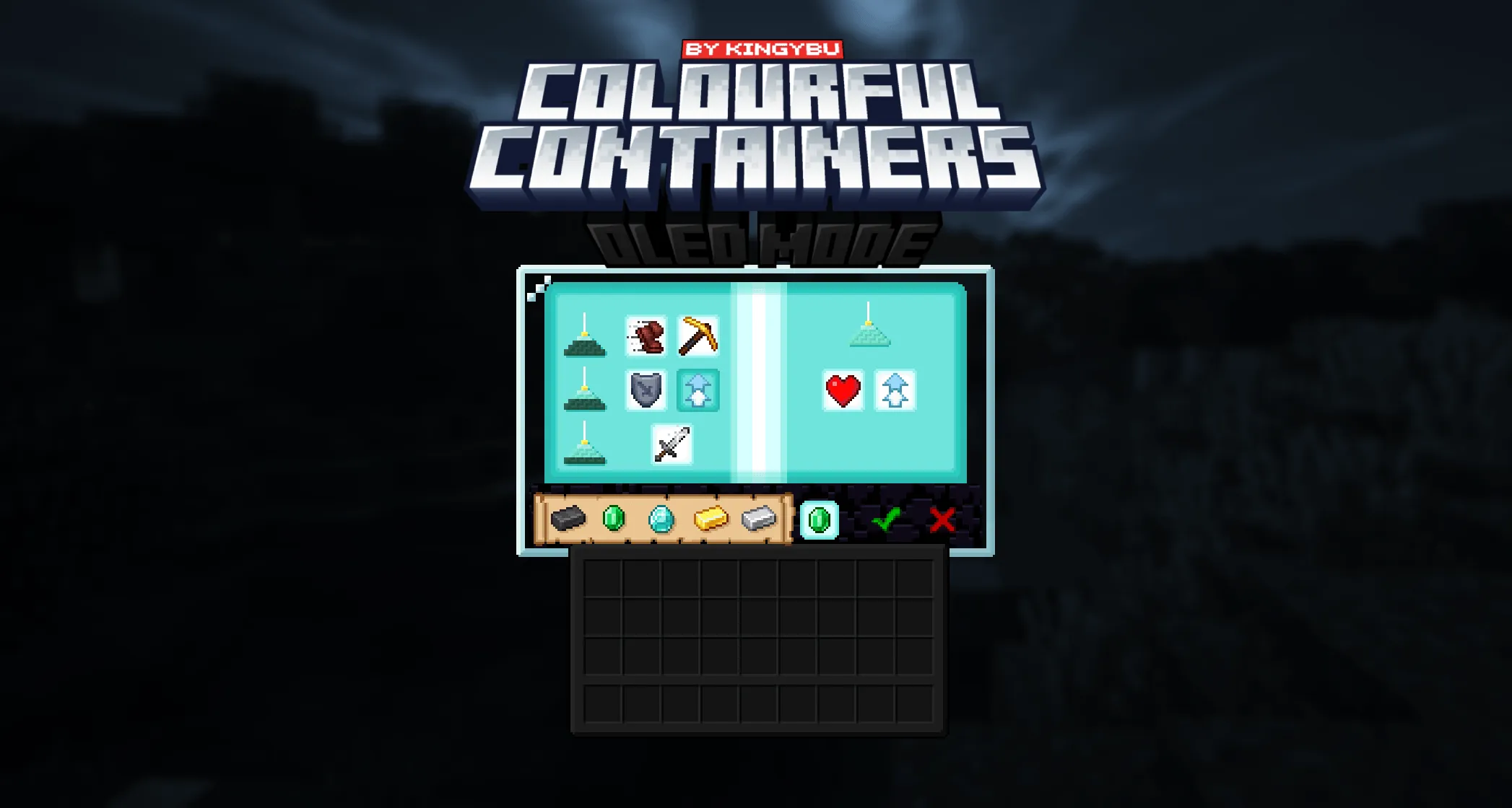Colourful Containers OLED GUI, Текстуры, Minecraft