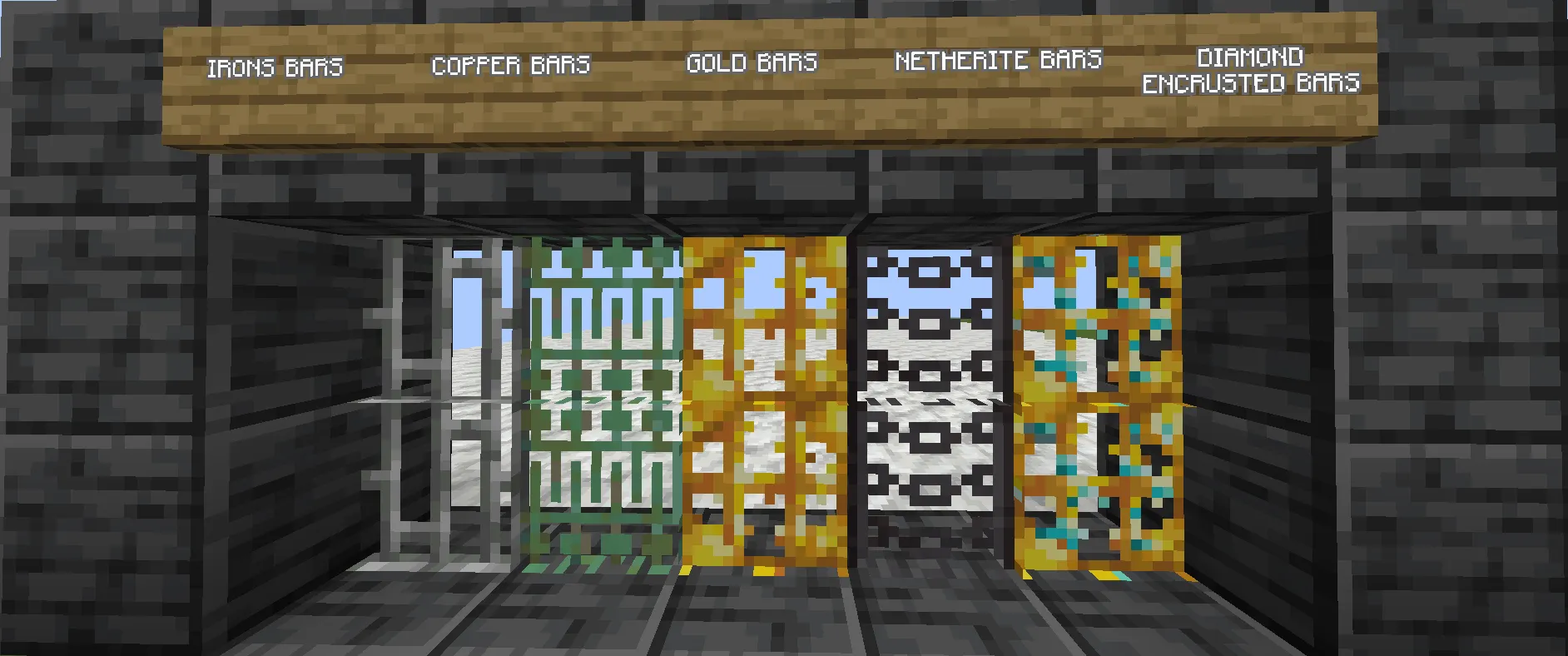 More Metal Bars — скриншот 5 (Моды, Minecraft)