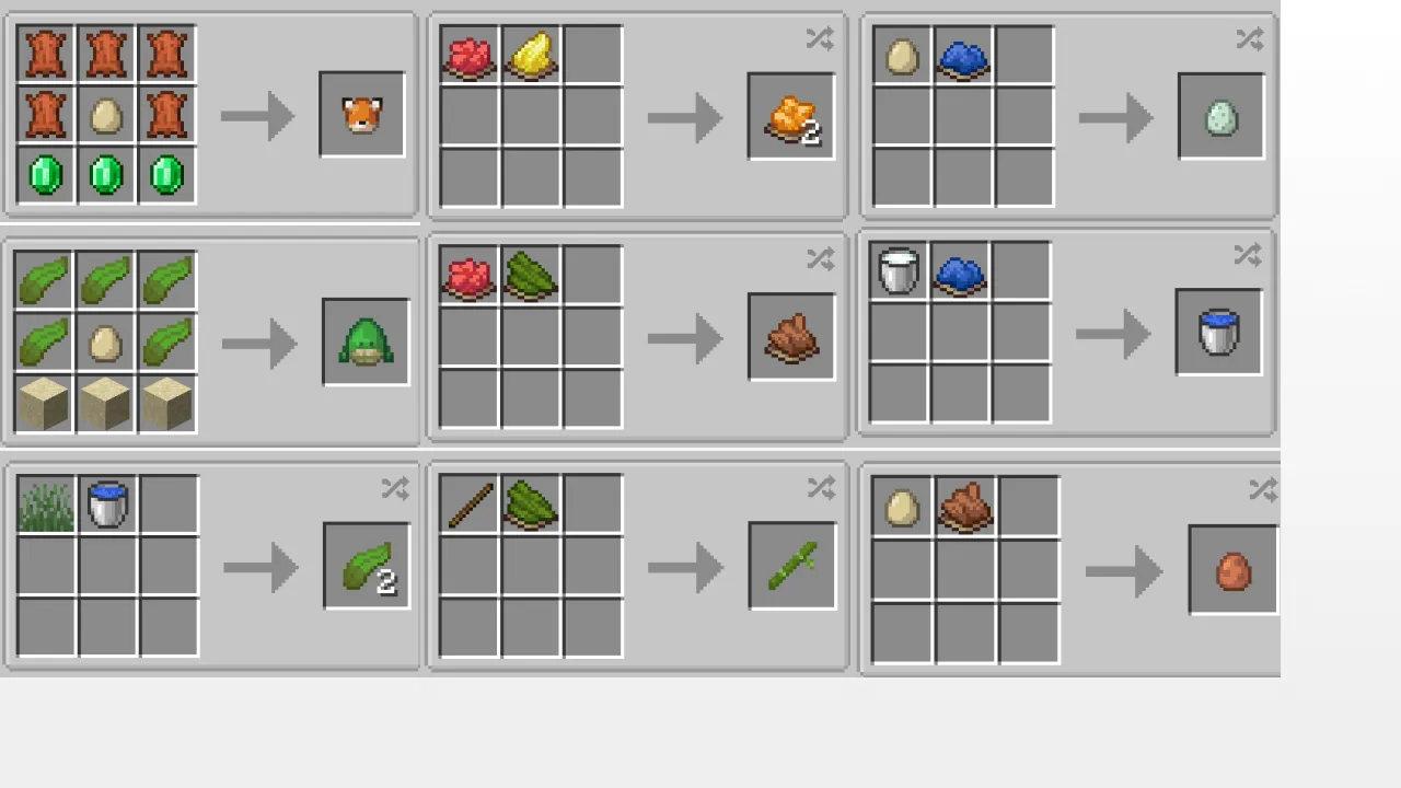 Better Recipes & Trades for Superflat, Моды, Minecraft