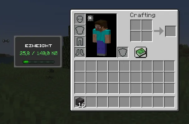 eZWeight — скриншот 2 (Моды, Minecraft)