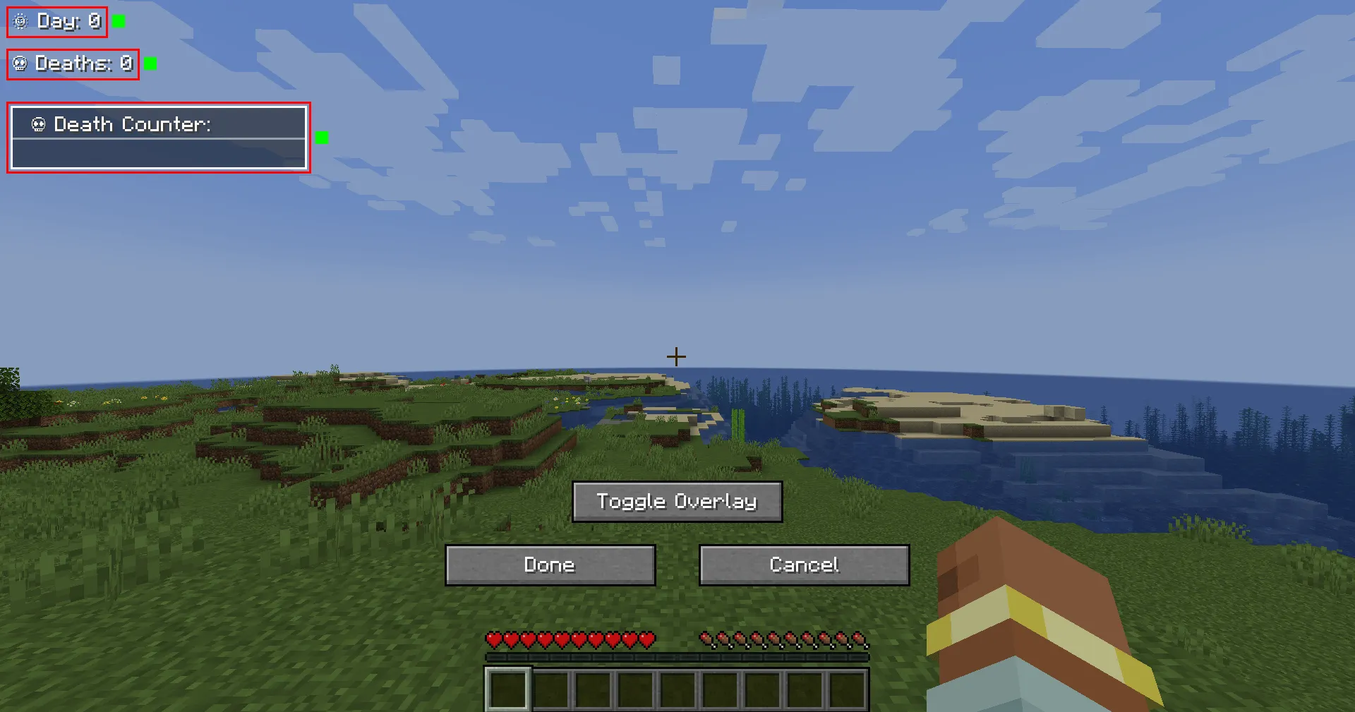 Counter (Day & Death) — скриншот 1 (Моды, Minecraft)