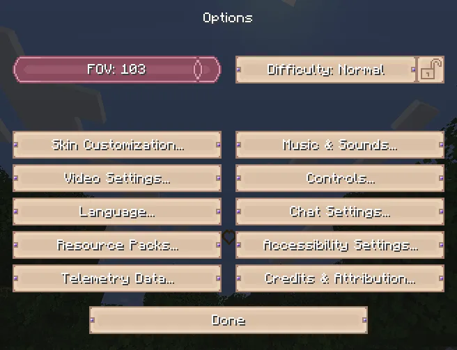 PinkSweet GUI, Текстуры, Minecraft