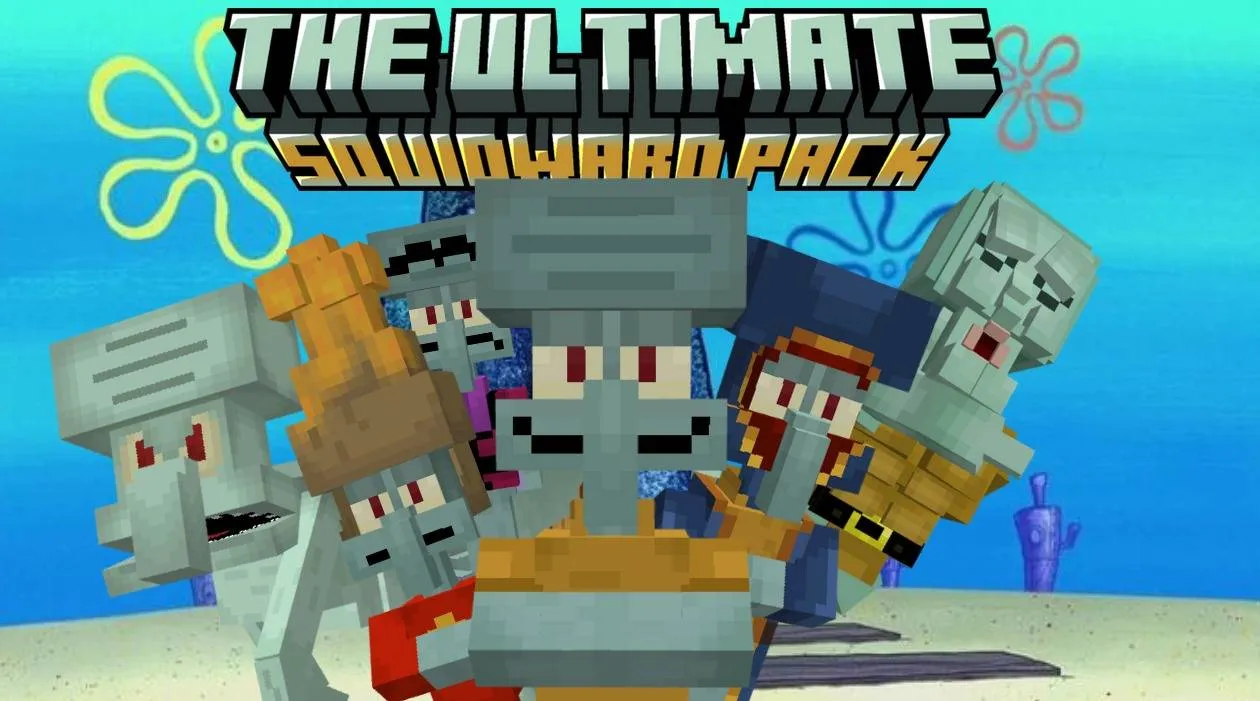The ultimate Squidward pack — скриншот 3 (Текстуры, Minecraft)