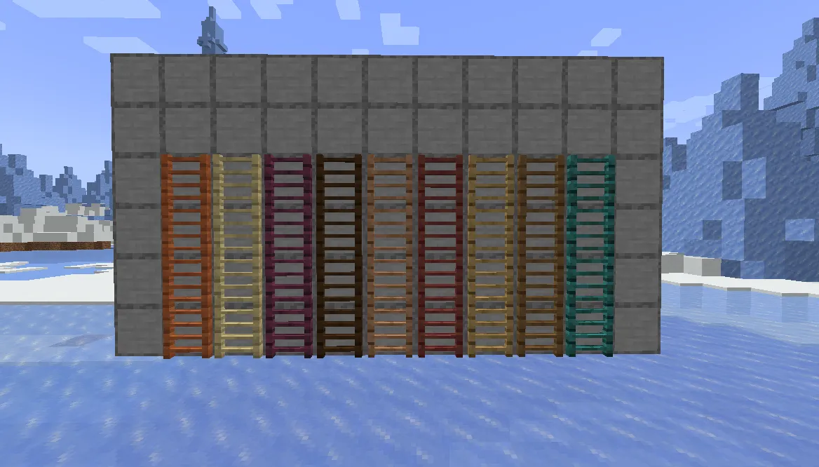 Pretty Ladders (Fabric) — скриншот 2 (Моды, Minecraft)