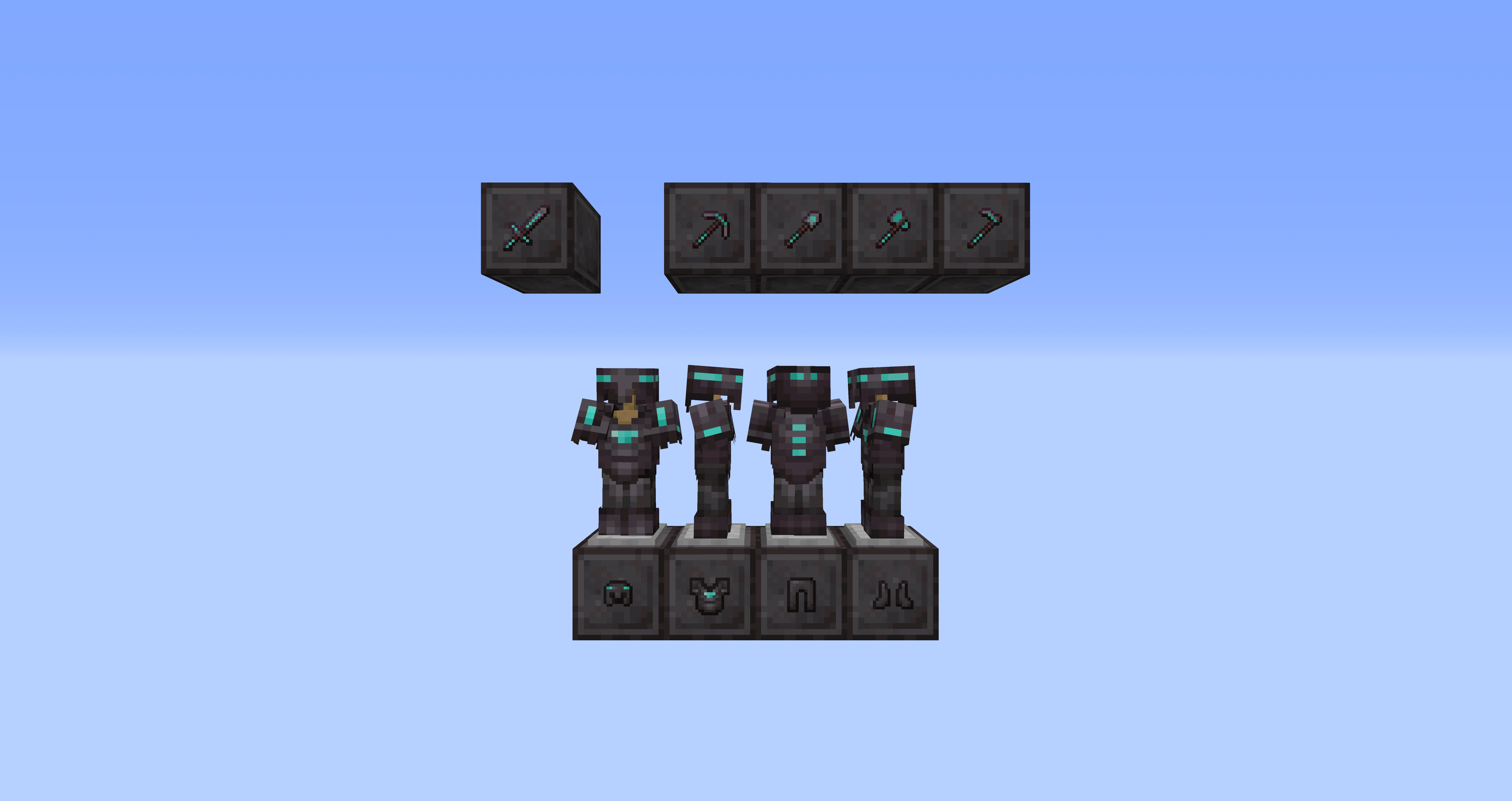 Diamond Netherite - KingzPack — скриншот 1 (Текстуры, Minecraft)