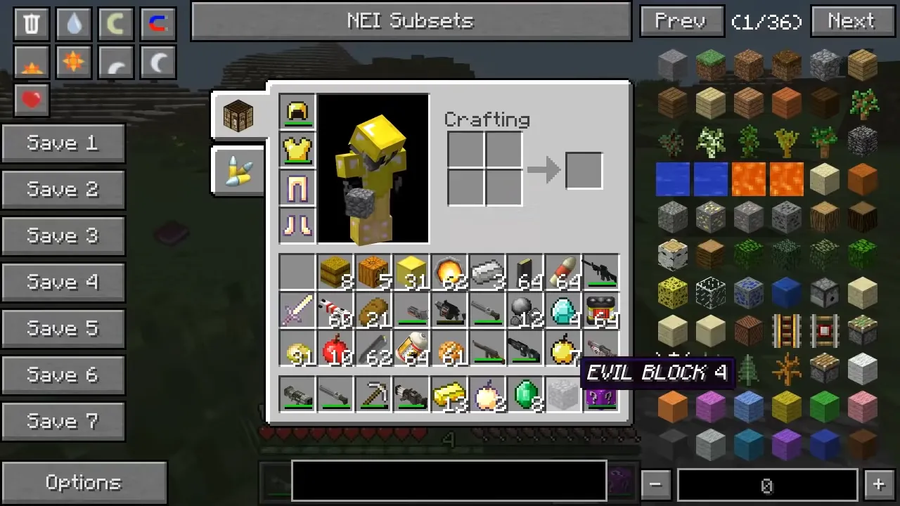 Purple Lucky Block, Кастомизации, Minecraft