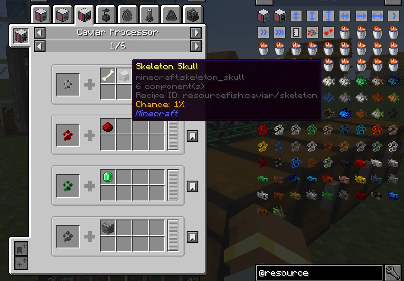 Resource Fish, Моды, Minecraft