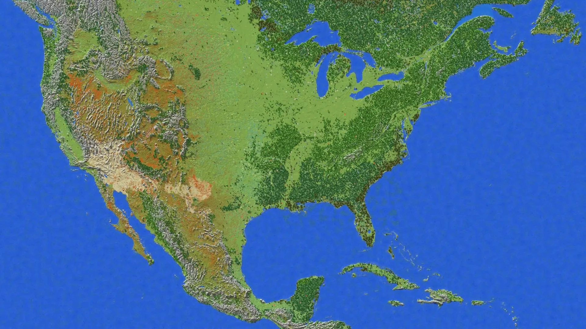 United States - Survival World, Карты, Minecraft