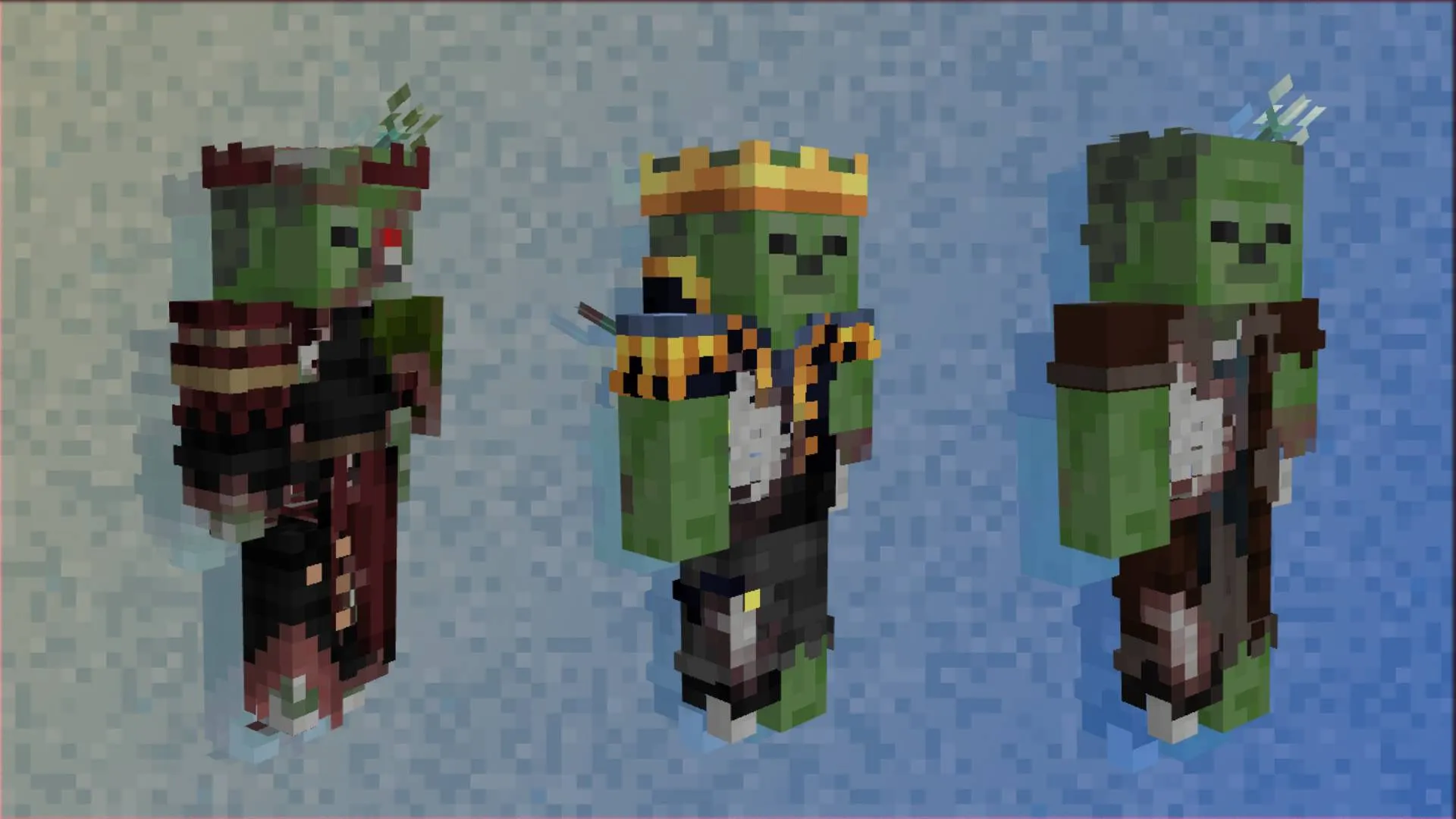 Azu's Enhanced Zombie Variants x Fresh Animations, Текстуры, Minecraft