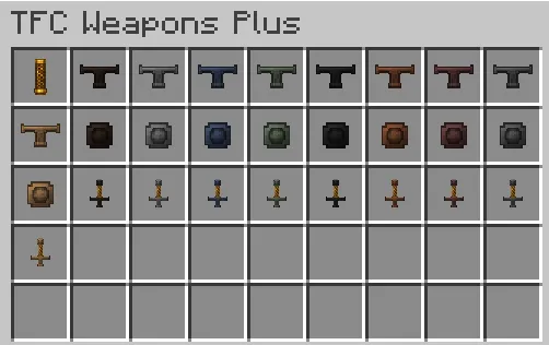 TFC Weapons Plus — скриншот 2 (Моды, Minecraft)