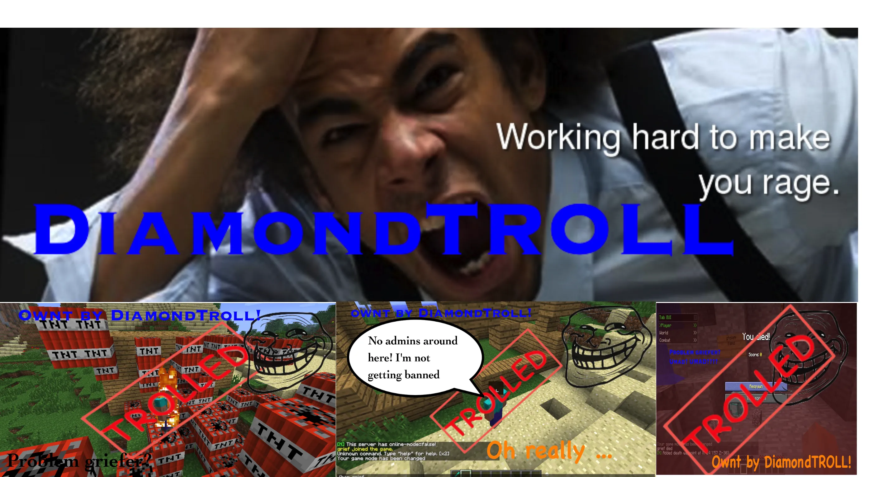 DiamondTROLL — скриншот 1 (Плагины, Minecraft)