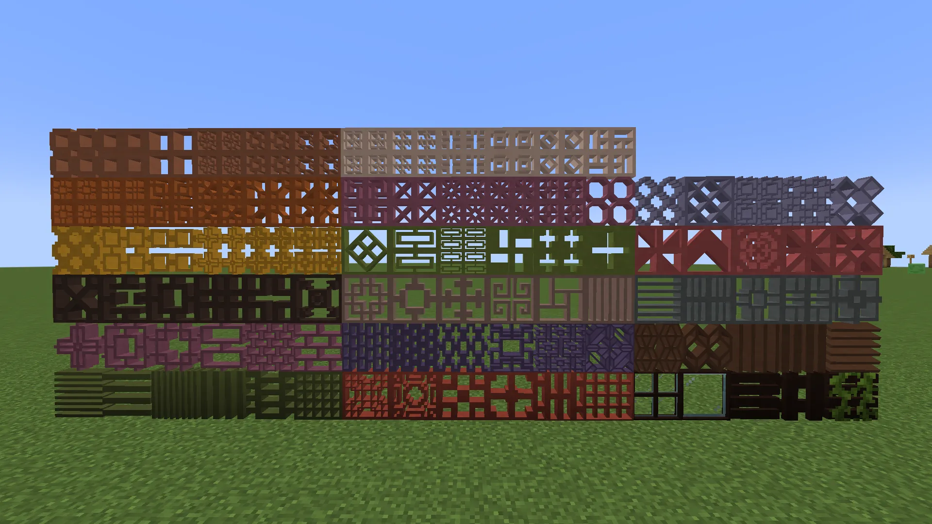 Decorative Terracotta Lattices — скриншот 11 (Моды, Minecraft)