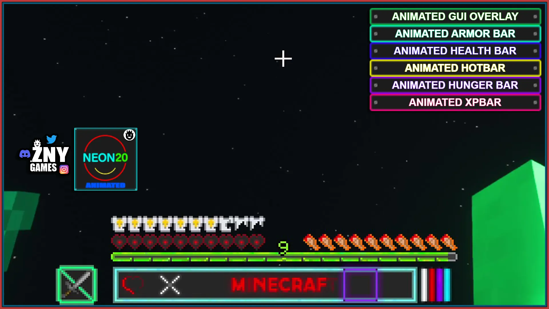 NEON20 ANIMATED [OPTIFINE] — скриншот 10 (Текстуры, Minecraft)