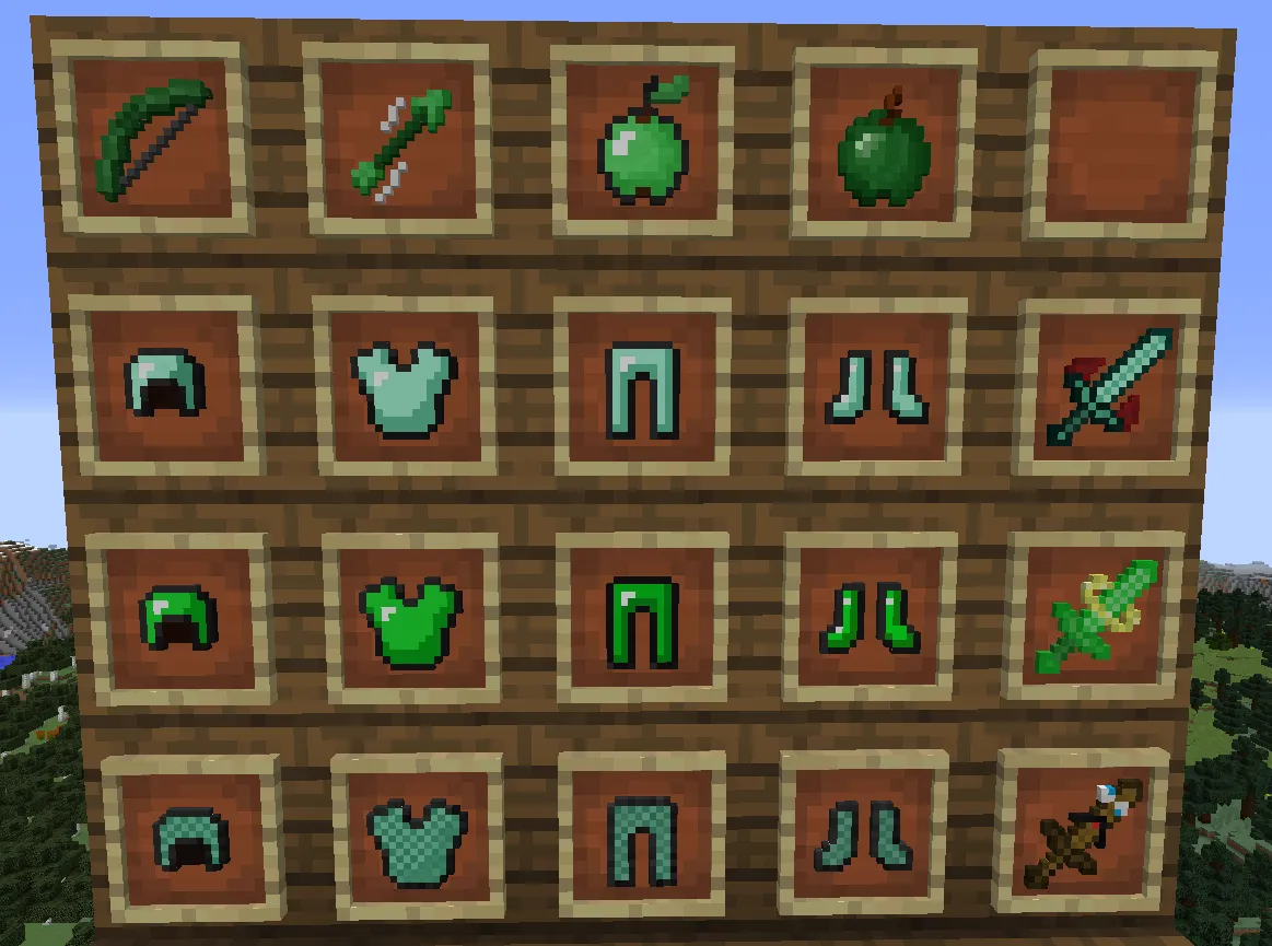 Green Bedwars Resource Pack — скриншот 2 (Текстуры, Minecraft)