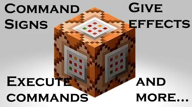 Command Signs — скриншот 1 (Плагины, Minecraft)